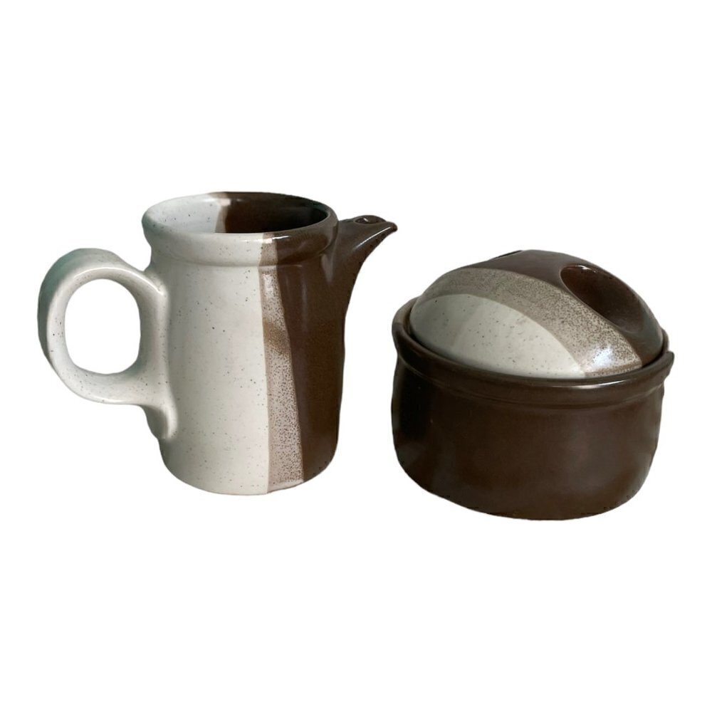 SEE VIDEO Gorgeous!!! Mikasa Mid-century Modern Creamer and Sugar Set Japan
